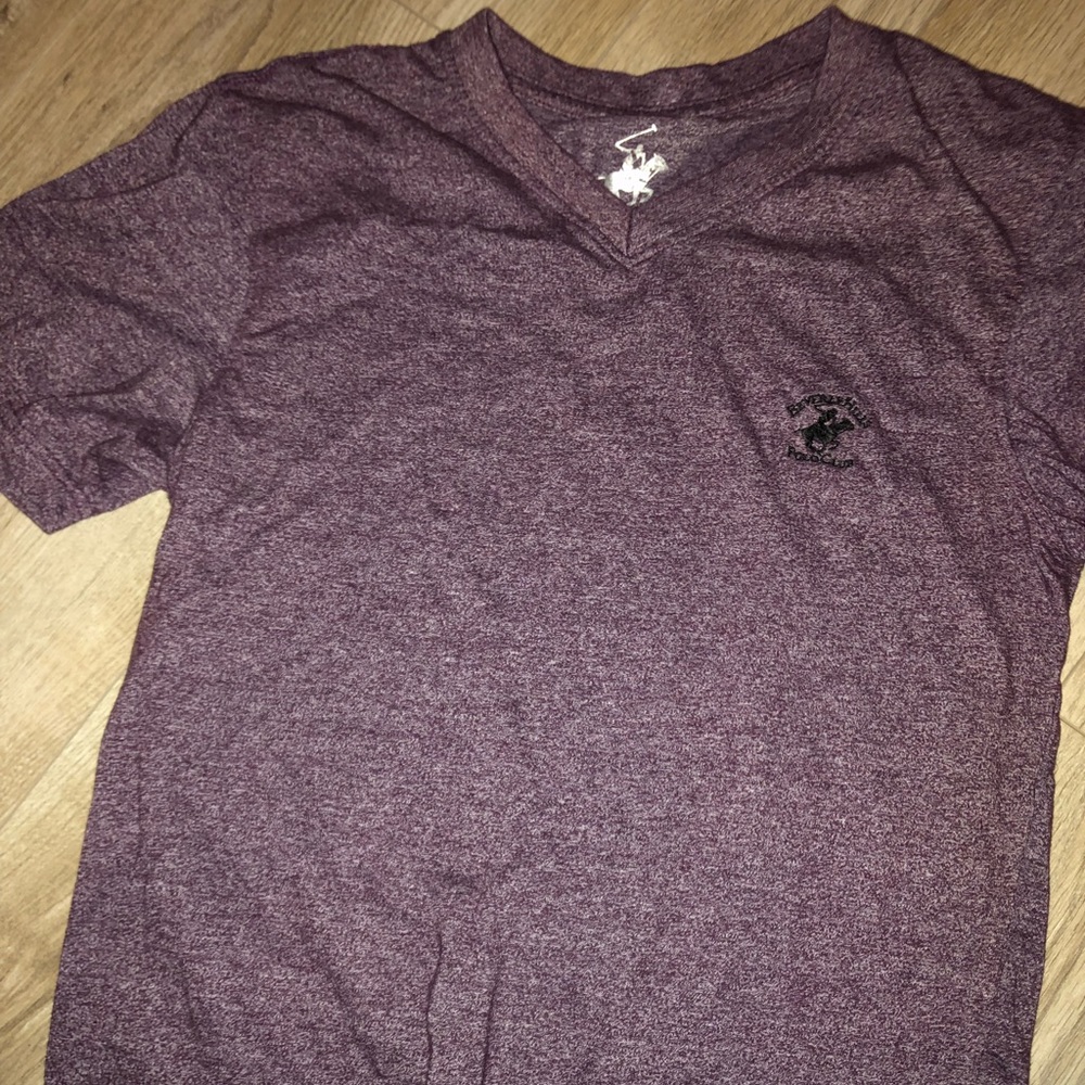 men’s small beverly hills polo t shirt